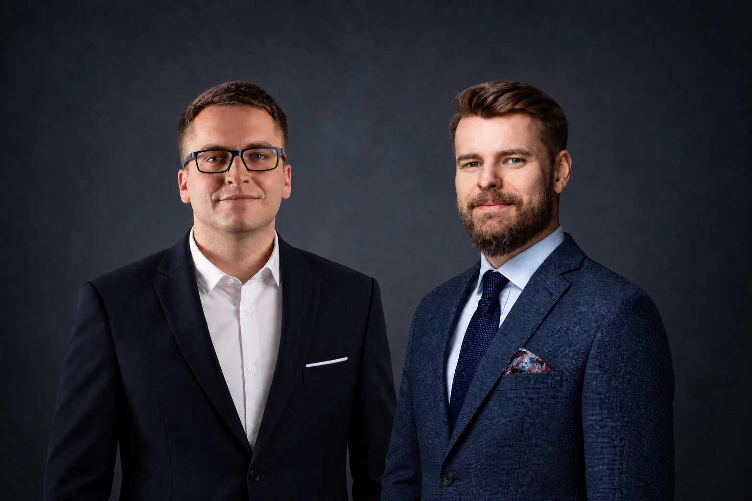 dr Adam Weinert po lewej i Łukasz Nawrocki po prawej — twórcy metodyki VBM Sprint